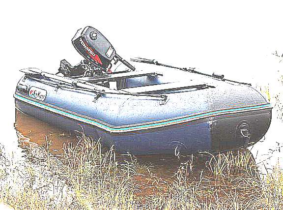 Лодку для рыбалки (рисунок)